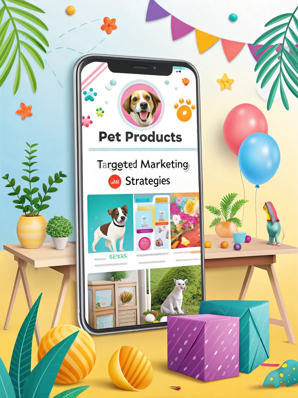 A collage of successful ad campaigns created by Animal Marketing for various animal care businesses, showcasing diverse marketing approaches.